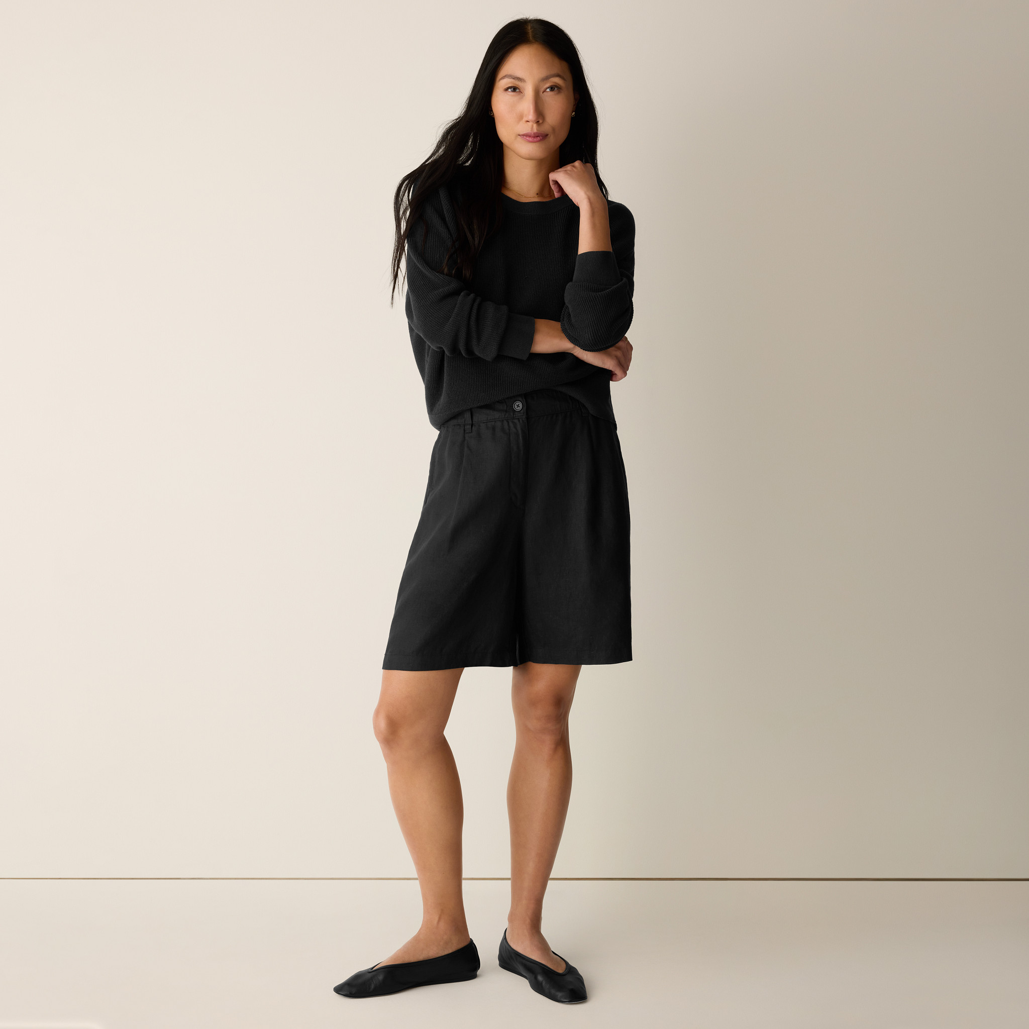 Organic Linen Shorts | Eileen Fisher