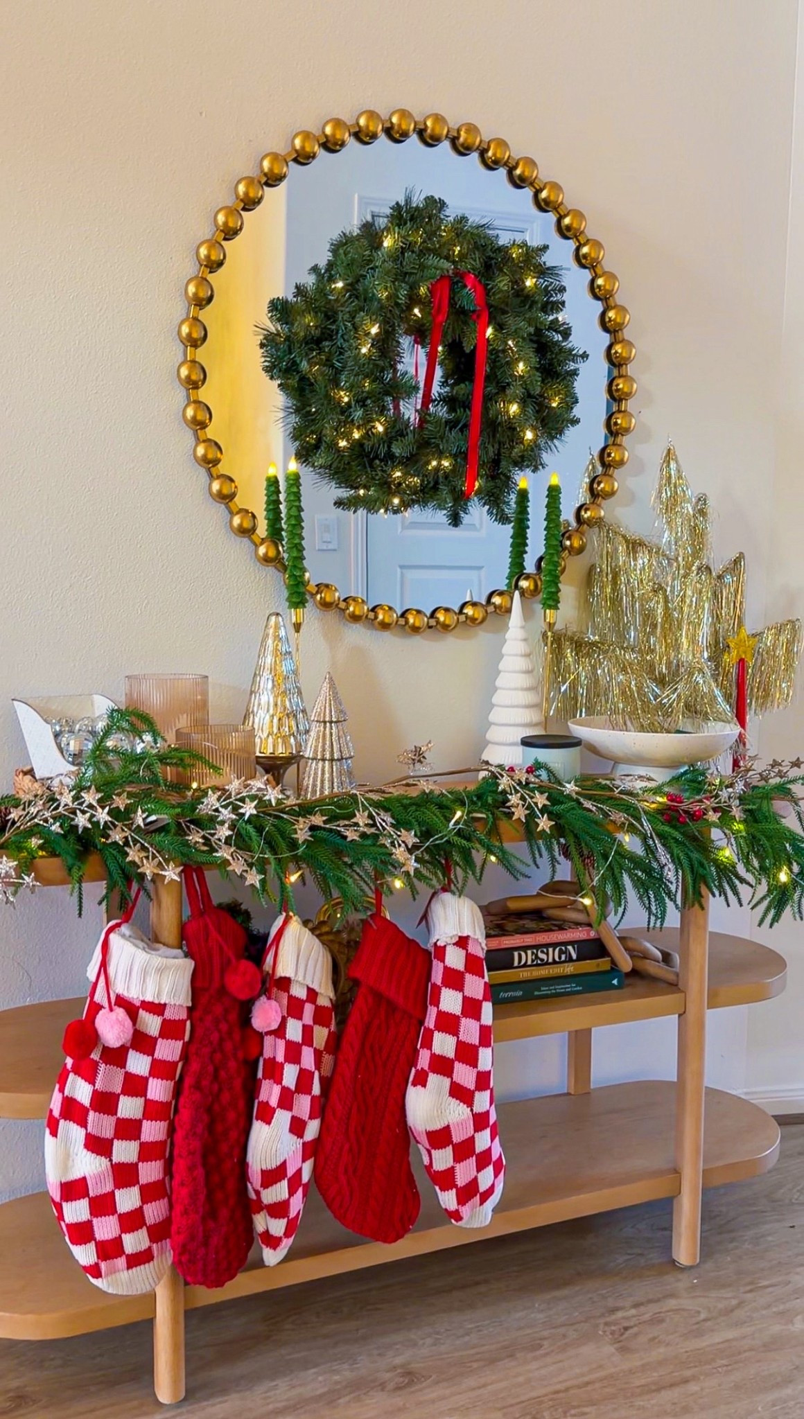 This years Christmas mantle!  Reusing most of the same decor - one of my favorite buys was the indoor/outdoor battery operated wreath!!

#LTKFindsUnder100 #LTKFindsUnder50 #LTKHoliday