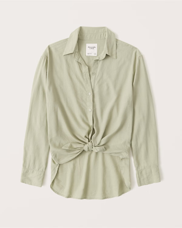 Long-Sleeve Resort Shirt | Abercrombie & Fitch (US)