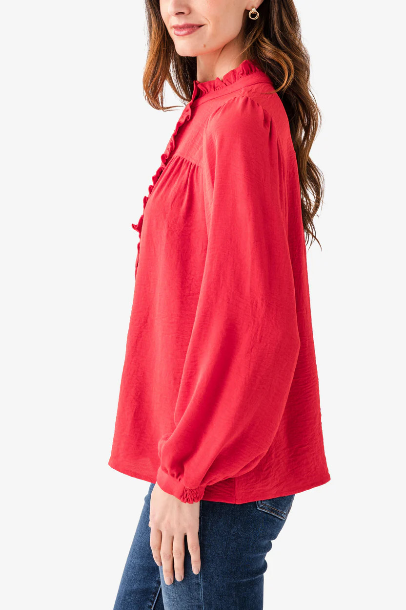 Jodifl Ruffle Detail Top | Social Threads