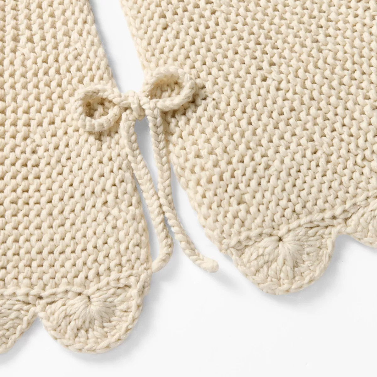 Scalloped Knit Tree Skirt Cream - Threshold™ designed with Studio McGee | Target