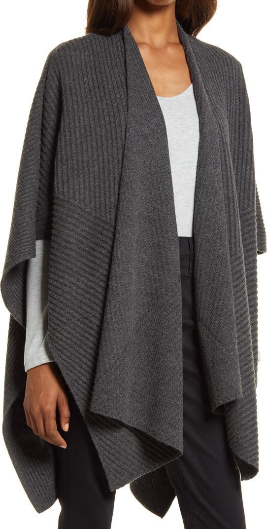 Rib Knit Ruana | Nordstrom