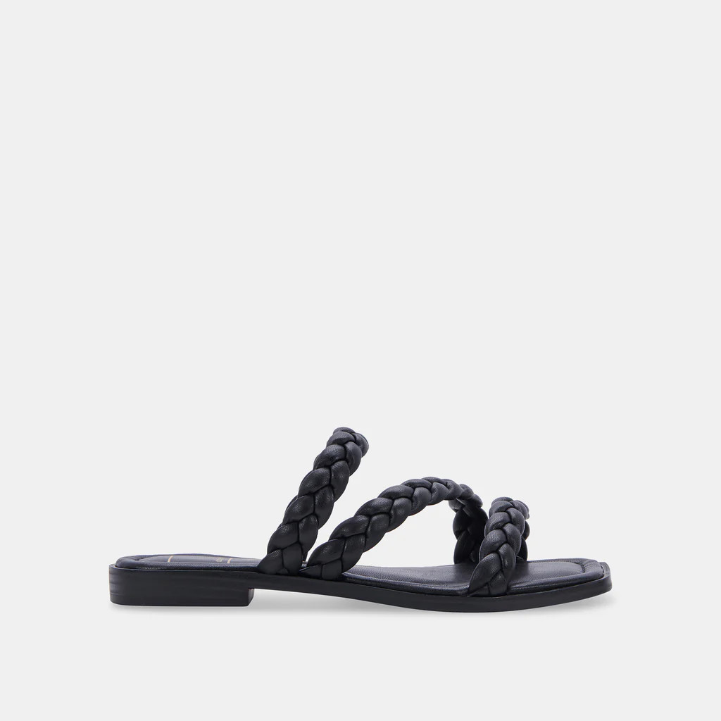 IMAN SANDALS BLACK STELLA | DolceVita.com