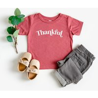 Thankful Toddler Shirt For Thanksgiving - Outfit Kids Thankful Grateful Blessed Little Turkey I Yam Pies Before Guys | Etsy (US)