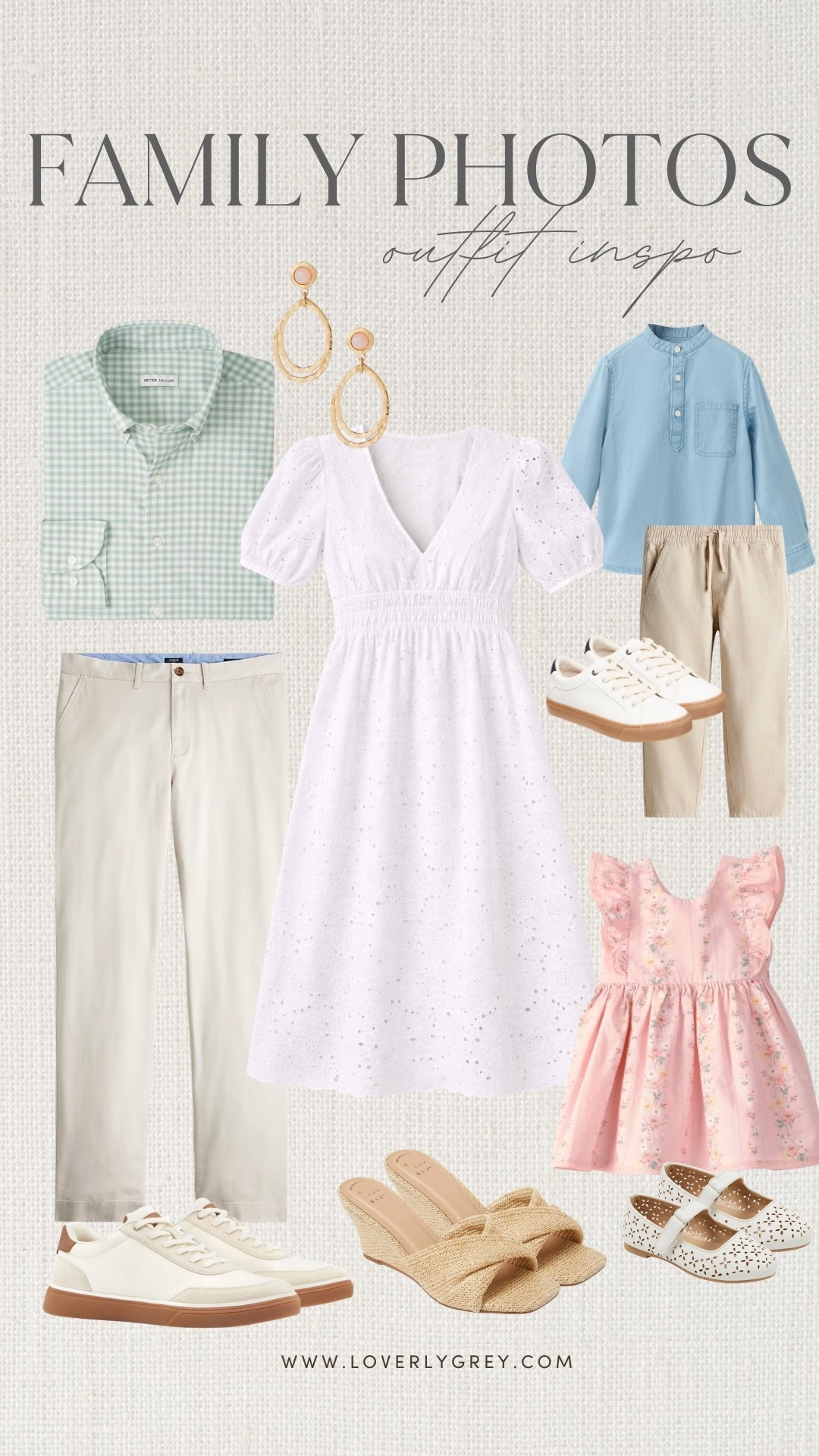 Here’s some outfit inspo for your spring family photos 💕

Loverly Grey, spring family photos outfit ideas, men’s spring outfit ideas, white eyelet dress, white maxi dress, spring dress, boys spring outfit ideas, girls spring outfit ideas 

#LTKSeasonal #LTKKids #LTKMens
