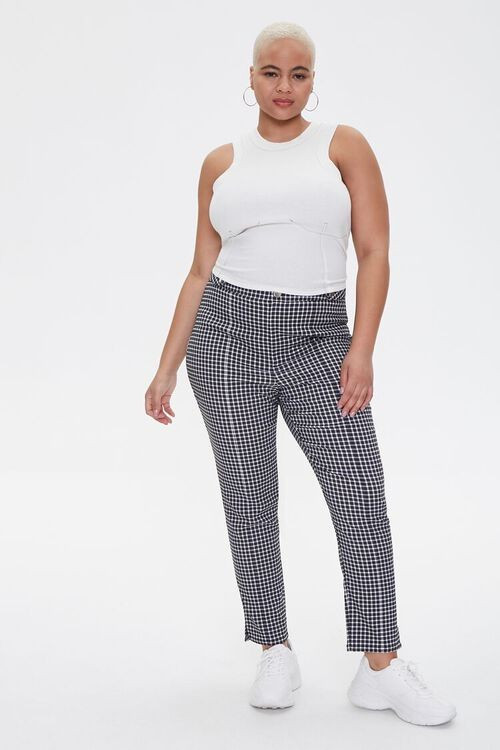 Plus Size Gingham Skinny Pants | Forever 21 (US)