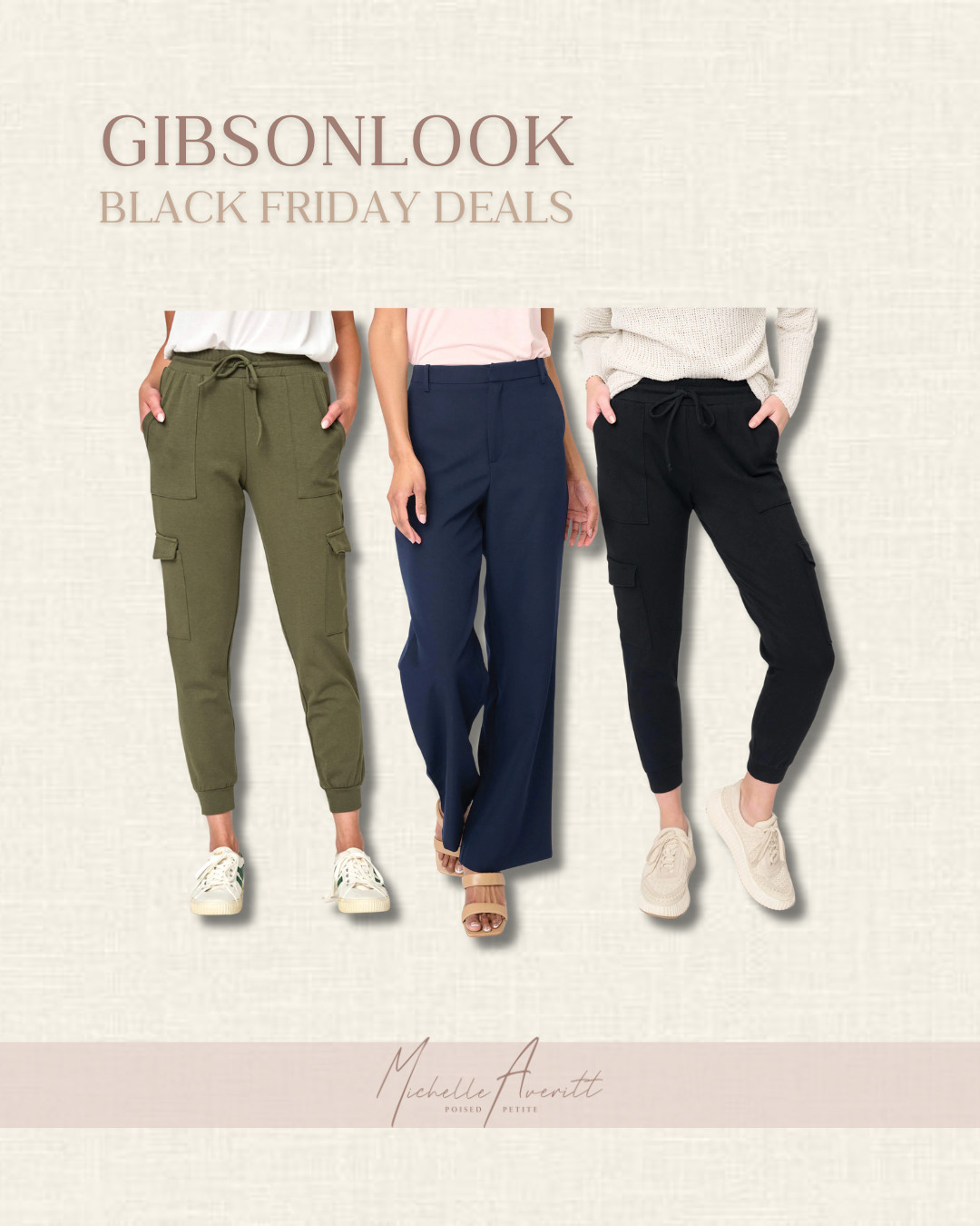  Black Friday starts TODAY for Gibson Look! Enjoy 50% off select bottoms

Use code MICHELLE20 for 20% all other items site wide.

petite fashion, petite style, Black Friday deals, early Black Friday, holiday sales 

 #LTKCyberWeek #LTKOver40 #LTKSaleAlert

 