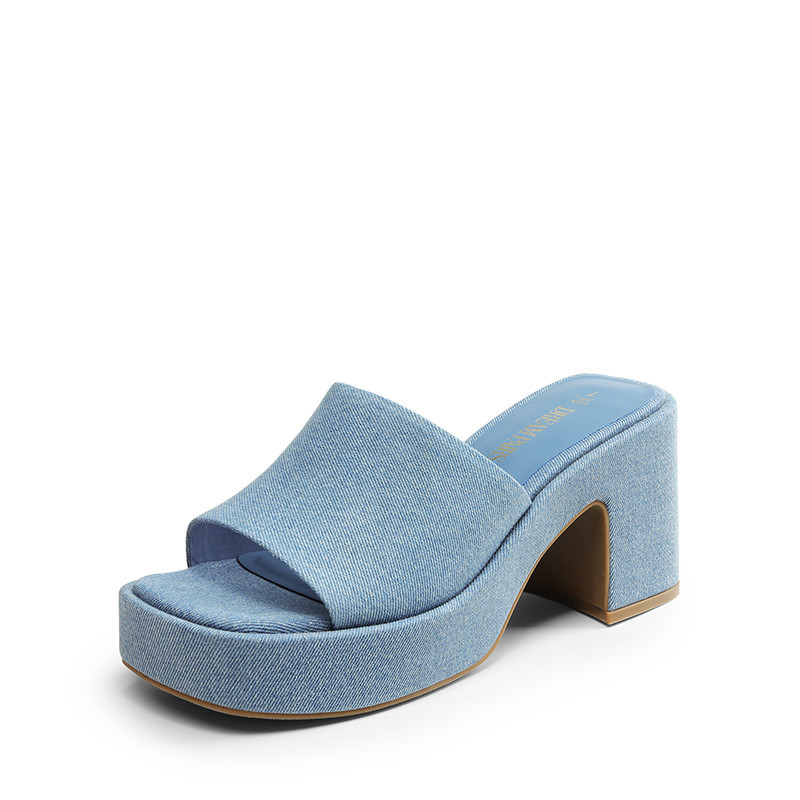 DREAM PAIRS Slip On Chunky Platform Slide Sandals | Dream Pairs