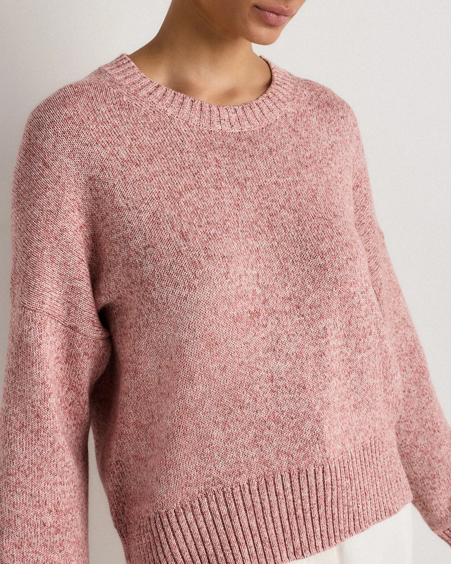 100% Organic Cotton Boyfriend Crew Sweater | Quince