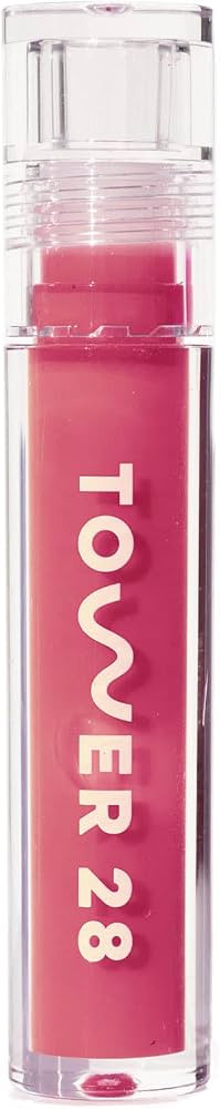 Tower 28 ShineOn Milky Lip Jelly, COCONUT, Non-Sticky, Hydrating Vegan Lip Gloss in Milky Rosy Pi... | Amazon (US)