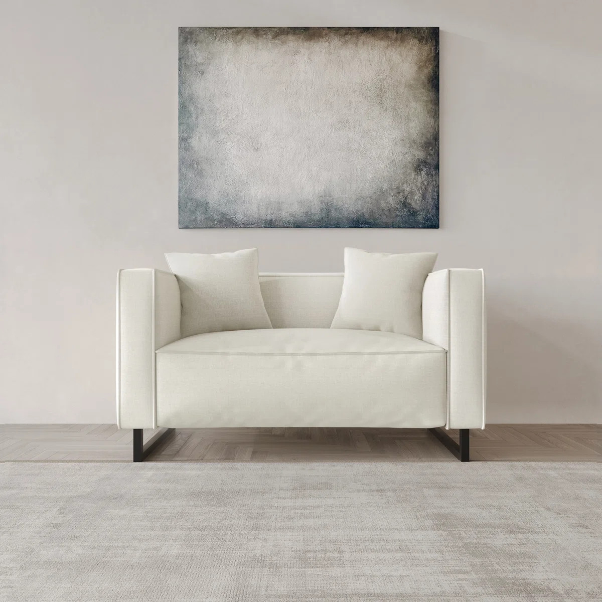 Linen Upholstered Loveseat | Wayfair North America