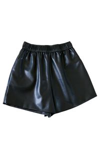 'Una' Elastic Waist Faux Leather Shorts (4 Colors) | Goodnight Macaroon