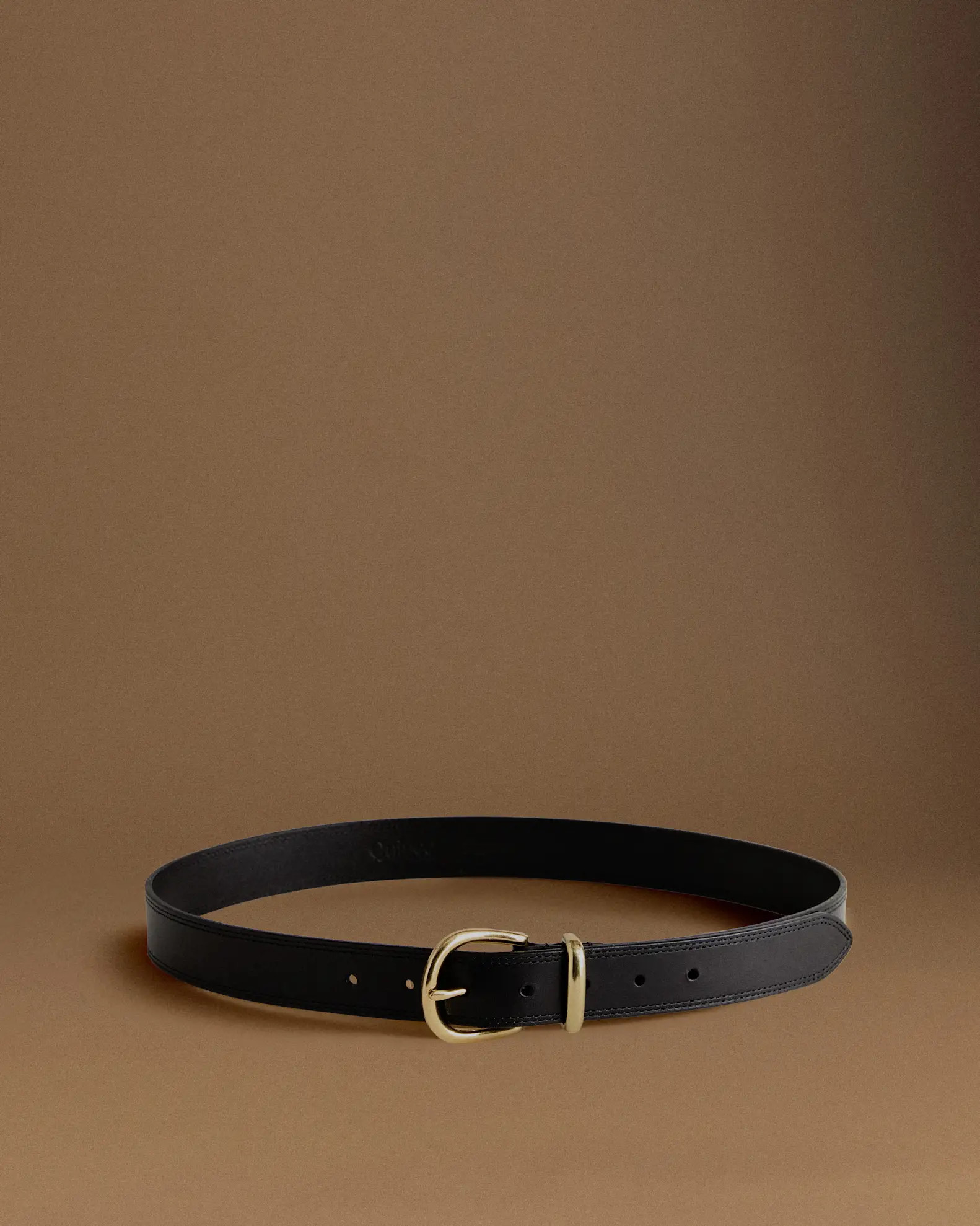 Allegra European Leather Belt in Black | Quince