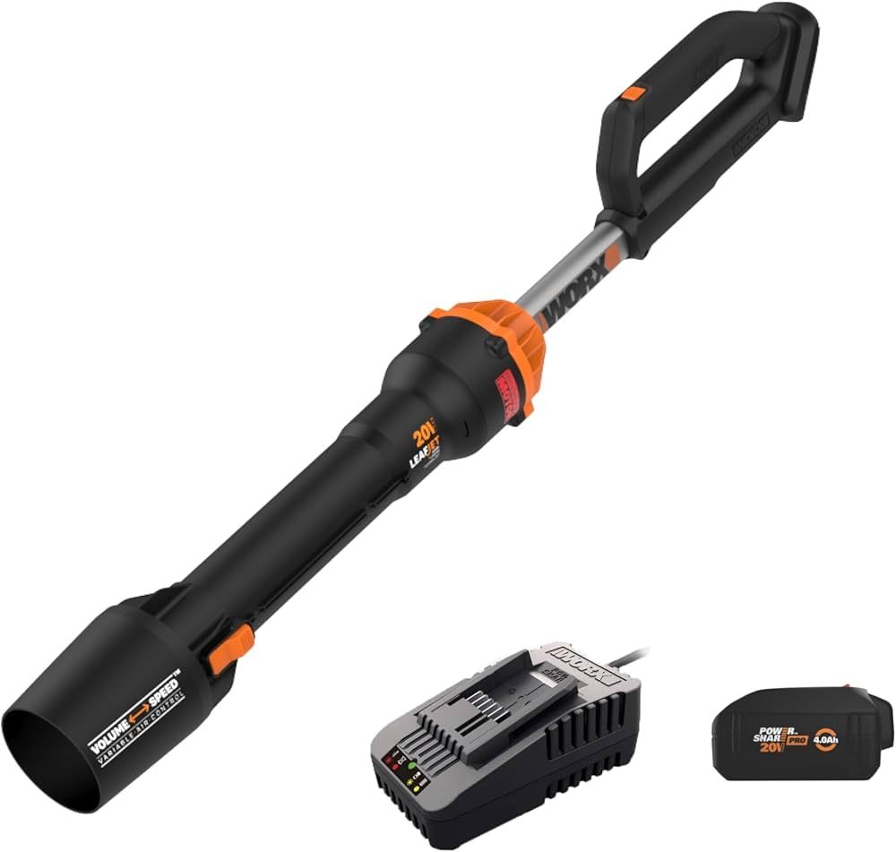 Worx Nitro WG543 20V LEAFJET Leaf Blower Cordless with Battery and Charger, Blowers for Lawn Care... | Amazon (US)