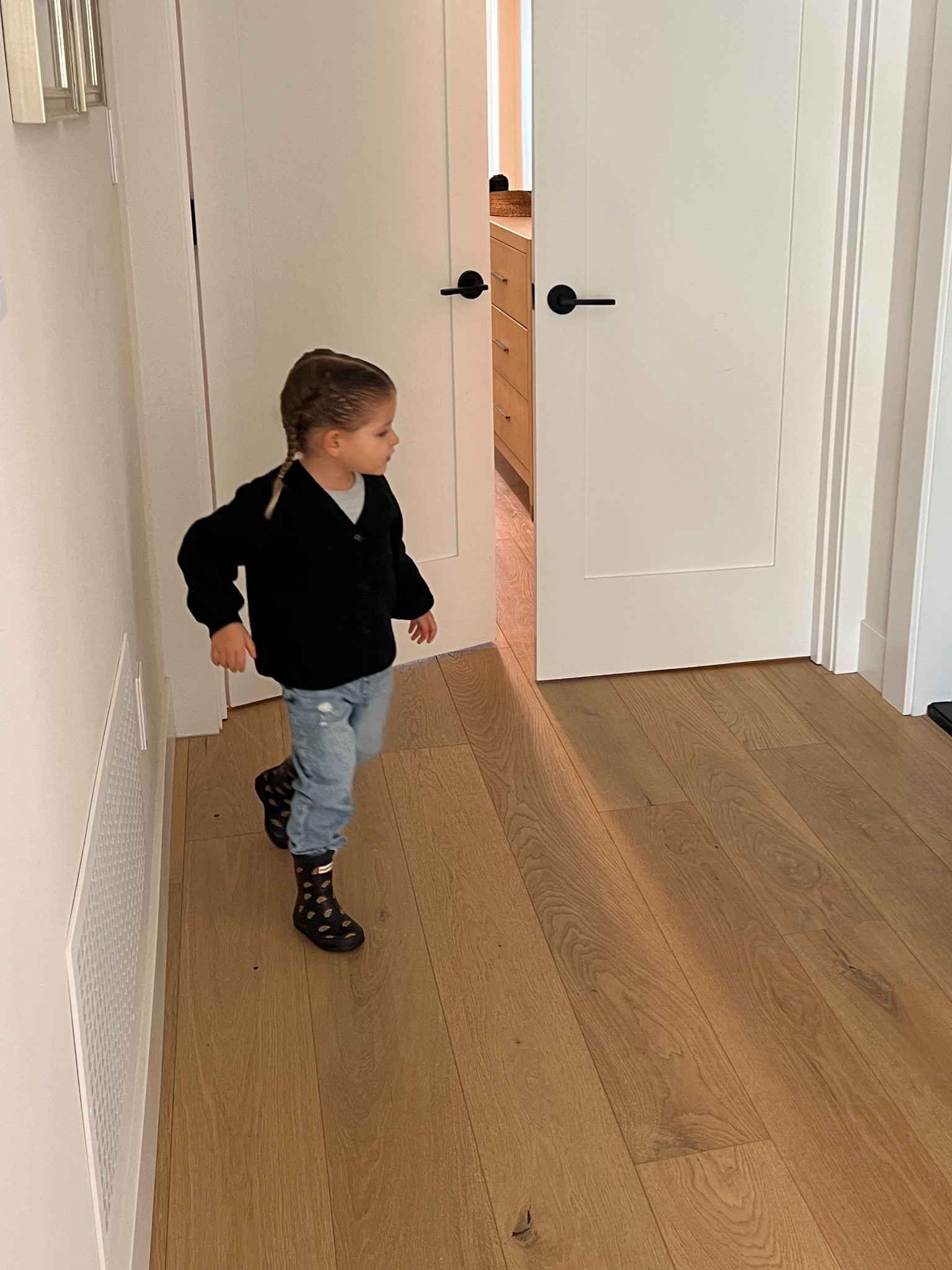 Toddler OOTD. Love this cute black cardigan and her go to rain boots 🌈

#LTKkids #LTKbaby #LTKfamily