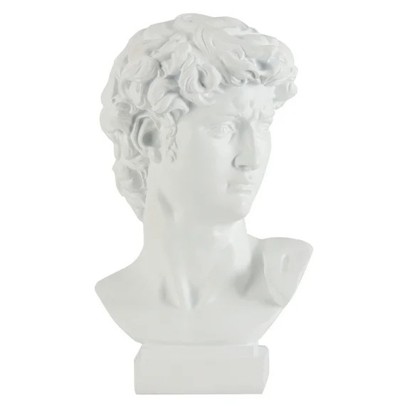 Home Decor Collection Sterling & Noble Home White Decorative Tabletop Resin Bust Figurine | Walmart (US)