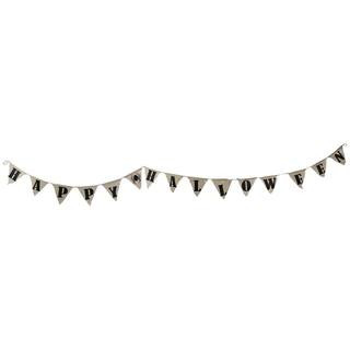 Northlight 11 in. H White LED Triangle Happy Halloween Banner 34289214 - The Home Depot | The Home Depot
