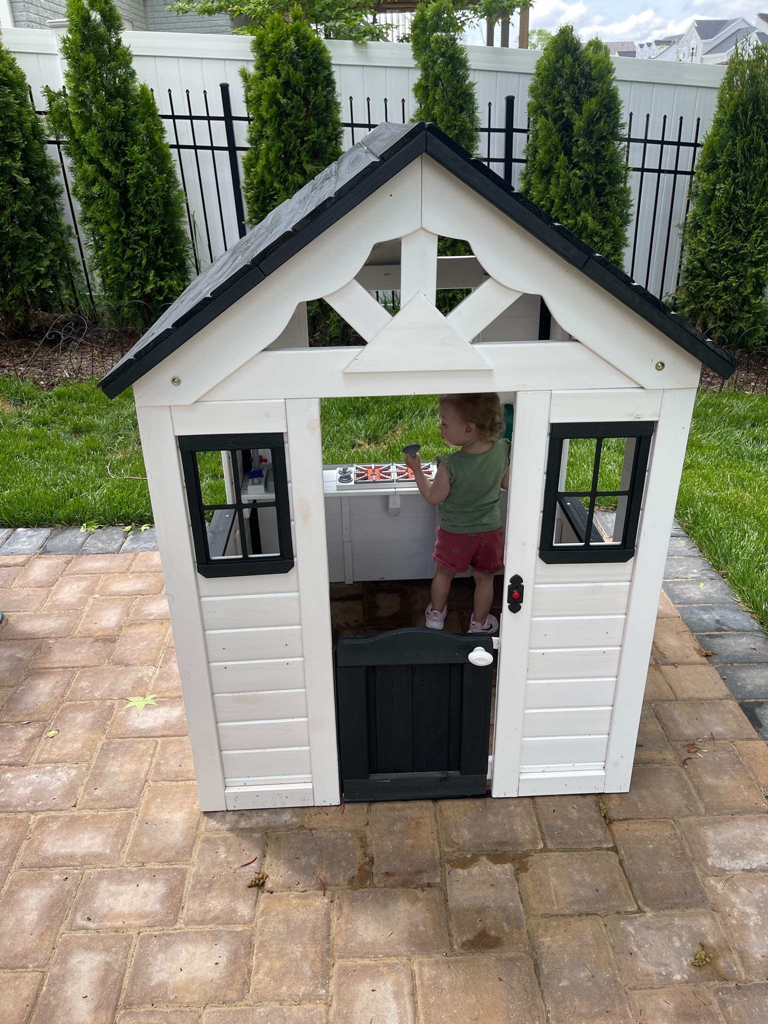 In love with my little girls outdoor playhouse 🏡 🌈 she’s pretty obsessed too! This house for your toddler is the perfect item for your backyard for the summer! 🌤️☔️🌷

#LTKsalealert #LTKbaby #LTKhome