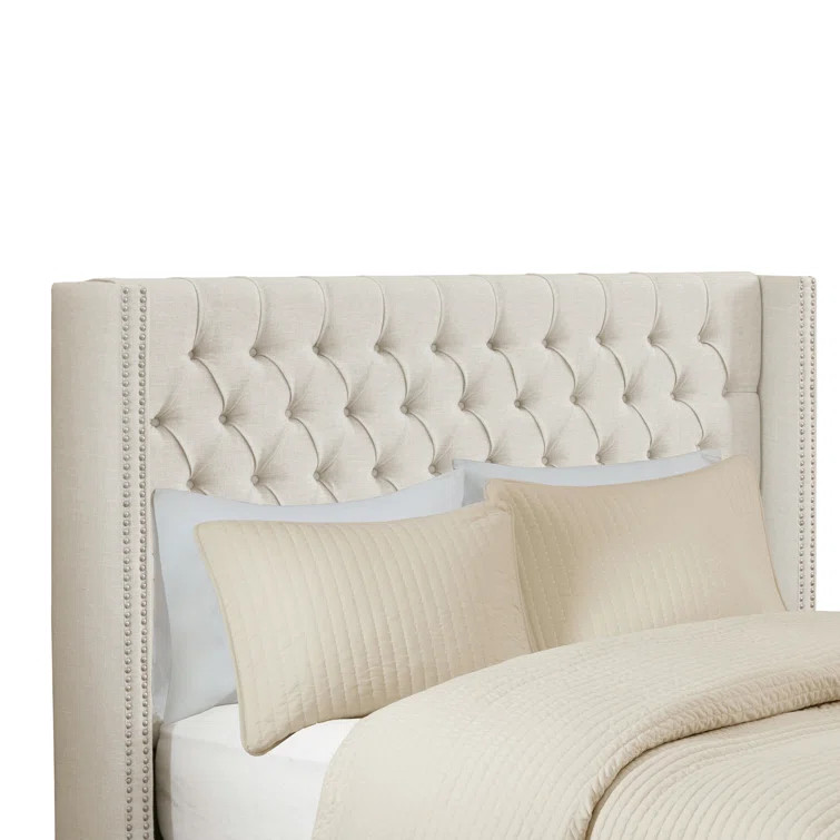 Candice Upholstered Wingback Button Tufted Headboard | Wayfair North America