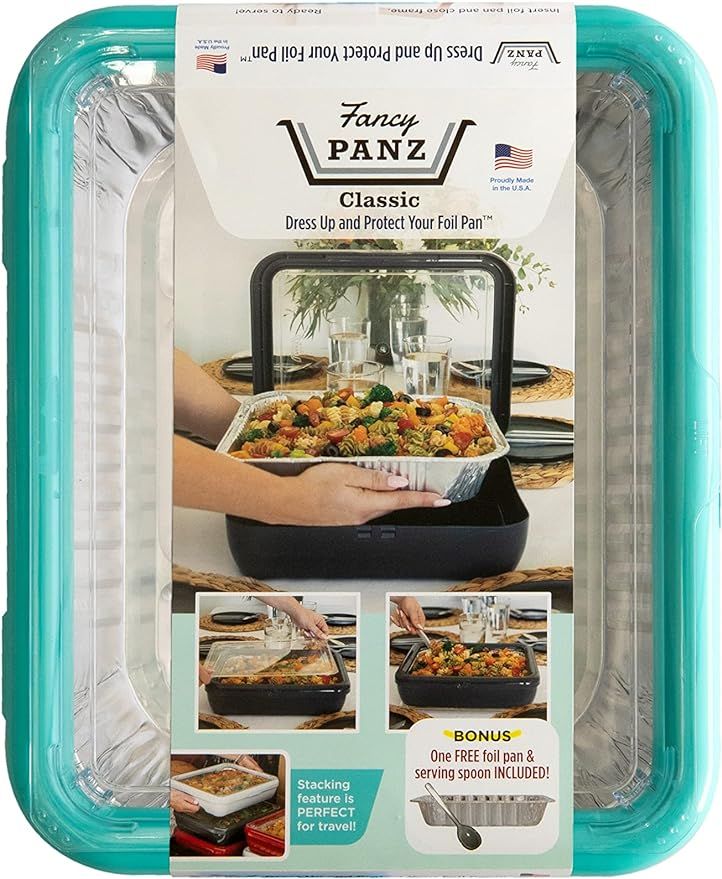 Fancy Panz Classic, Dress Up & Protect Your Foil Pan, Made in USA, Fits Half Size Foil Pans. Foil... | Amazon (US)