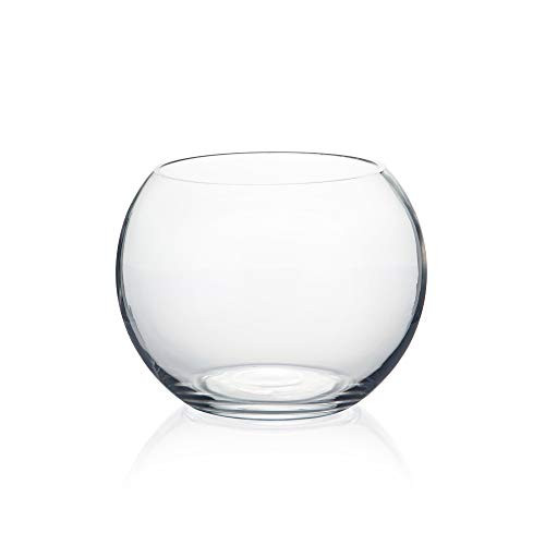 WGV Bowl Glass Vase, Diameter 6", Height 4.5", Open Width 4", (Multiple Sizes Choices) Clear Bubble Planter Terrarium Fish Bowl for Wedding Event Home Decor, 1 Piece (VBW0006A) | Amazon (US)