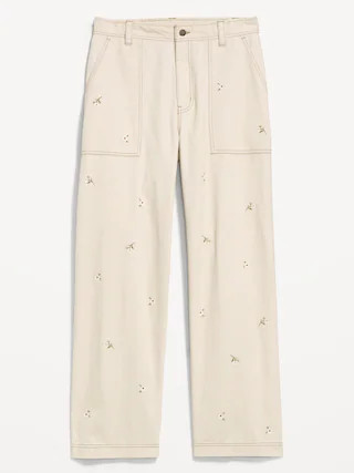 High-Waisted Straight Ankle Pants | Old Navy (US)