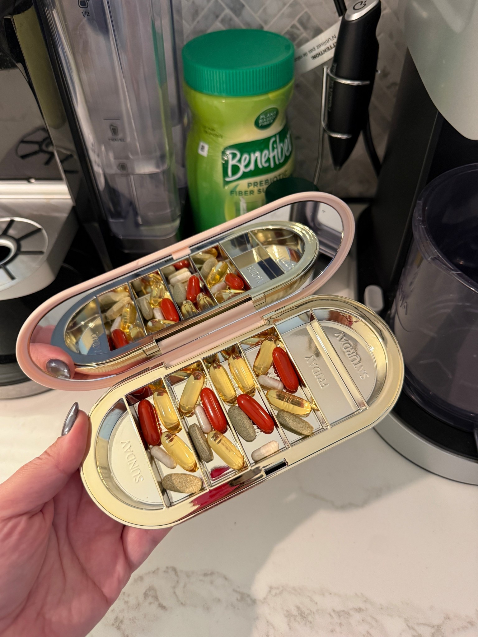 Best pill box ever 

#LTKFindsUnder50 #LTKFindsUnder100