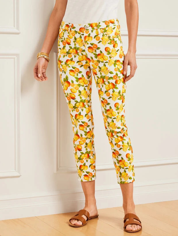 Jegging Crops - Lemons and Oranges | Talbots