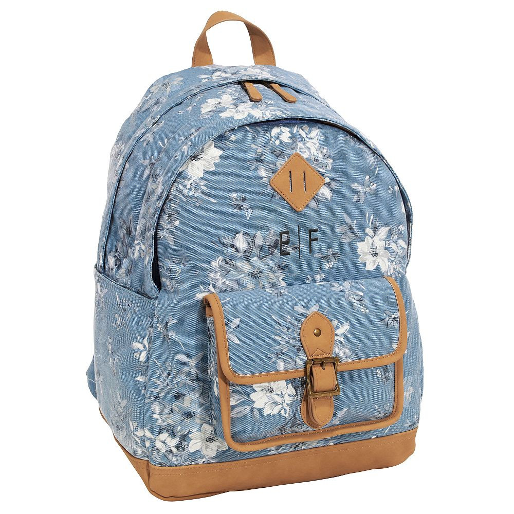 Northfield Light Blue Camilla Floral Recycled Backpacks | Pottery Barn Teen