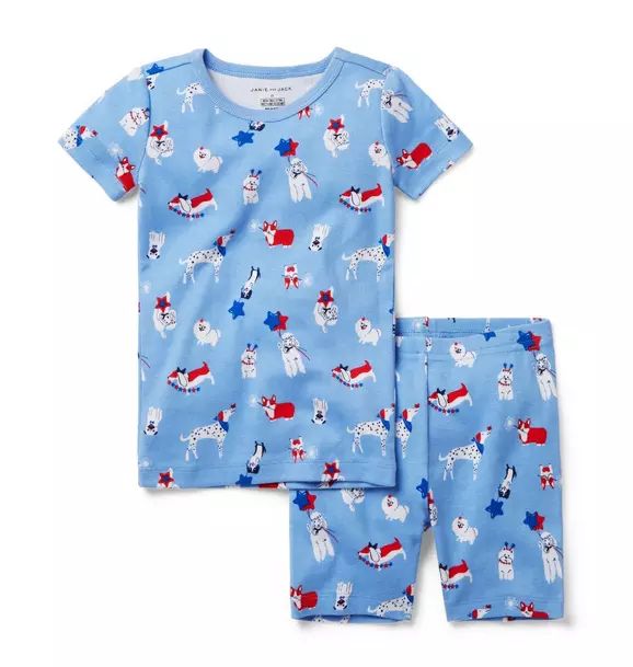 Starry Night Dog Short Pajama Set | Janie and Jack