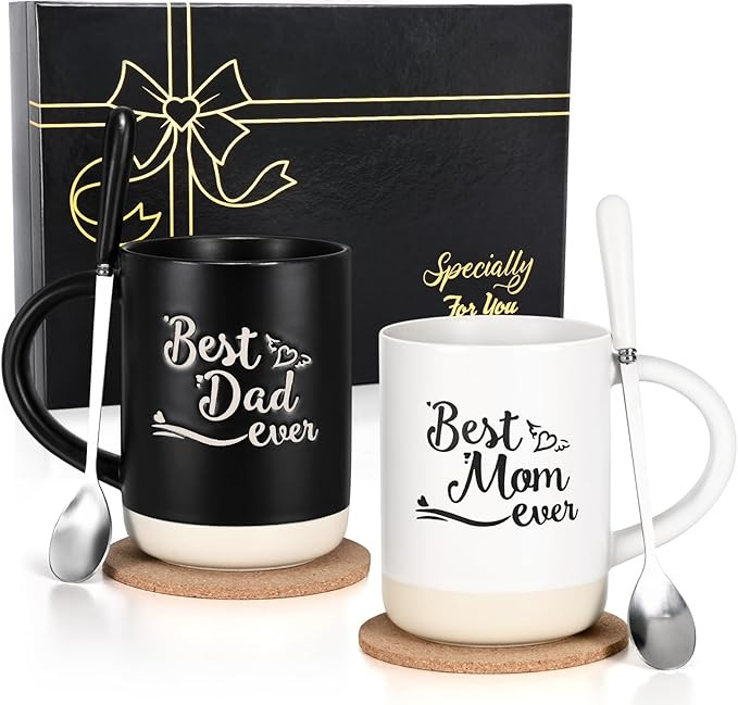 Cabtnca Gifts for Parents, Mom and Dad Gifts, Parents Christmas Gifts Ideas, Mom and Dad Mugs, Mo... | Amazon (US)