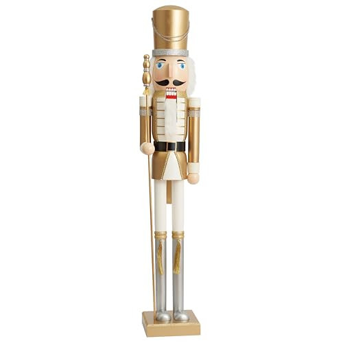 THE TWIDDLERS 48 Inch/ 4ft Large Giant Nutcracker Christmas Decor (Guard) Life Size Nutcracker Wooden Figure, Christmas Decorations Xmas Ornaments, Cascanueces de Navidad Grandes | Amazon (US)