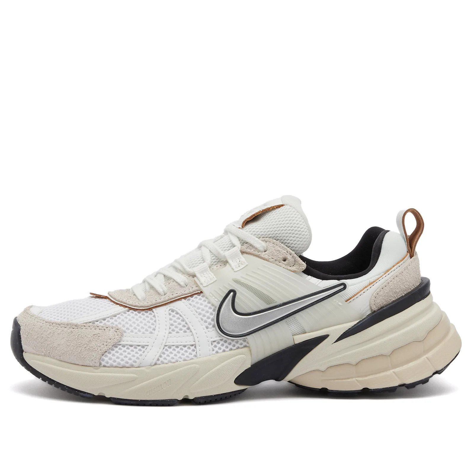 Nike Women's W V2K Run Sneaker in White/Chrome/Brown, Size UK 9 | END. Clothing
