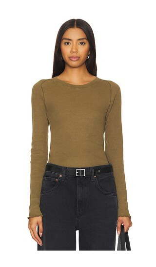 x We The Free Easy Does It Tee in Military Olive | Revolve Clothing (Global)