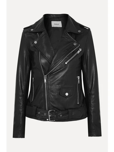 Deadwood - Net Sustain Classic Biker Leather Jacket - Black | NET-A-PORTER (US)