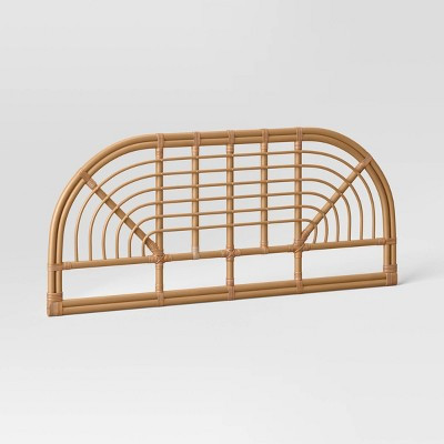 Full/Queen Corrie Rattan Headboard Light Brown - Threshold™: Boho Style, Wicker Detail, No Assembly Required | Target