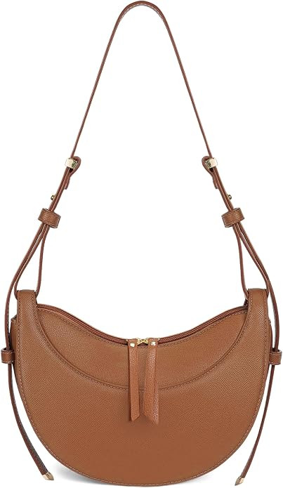 GEMIU Small Saddle Purse Grain Faux Leather Adjustable Women's Sharon Crossbody Bag Saddle Bag fo... | Amazon (US)