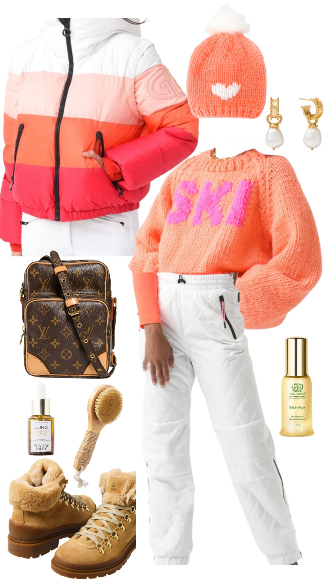 Aprés ski winter coziness, cabin vibes, Orange sherbet, sunset colors, warm vibes, golden hour style, Saint Bernard snowboarding, GoGo knit, Bogner, Fire & Ice, Goldbergh Ski

#LTKSeasonal #LTKfit #LTKstyletip