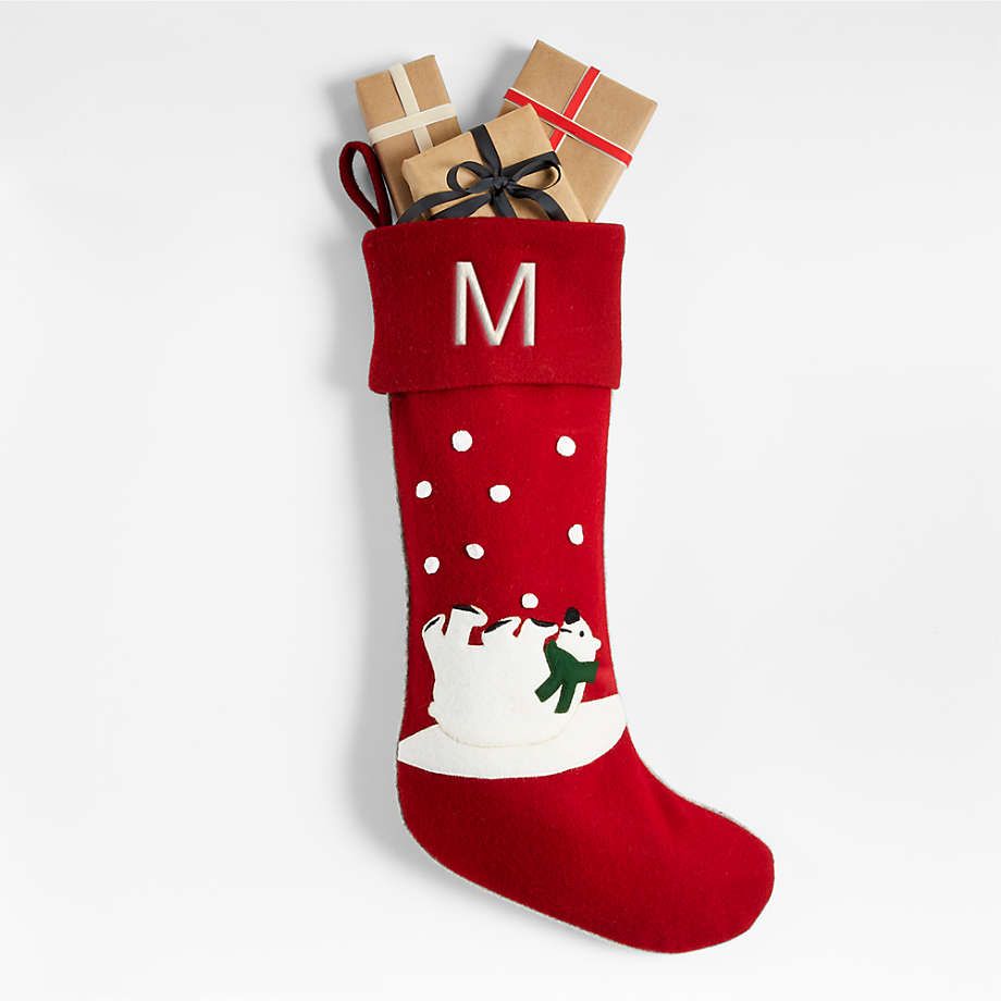 Snowman Personalized Christmas Stocking + Reviews | Crate & Barrel | Crate & Barrel