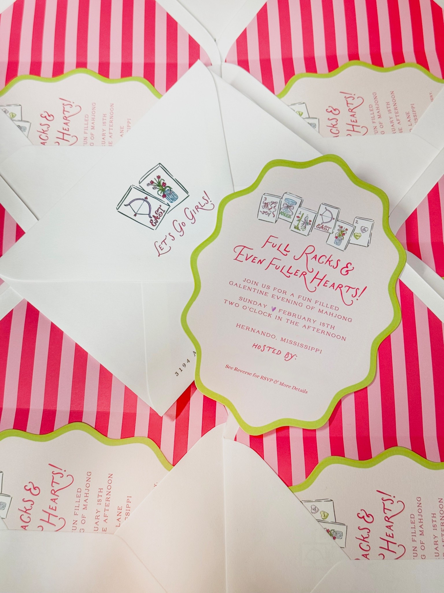 We love a girlie Mahj moment! 
Drooling over this custom suite. 

You can now snag our valentine clip art for party prep of your own OR reach out to us to create a custom suite for your next event  

#LTKValentine #LTKdayinmylife #LTKSeasonal