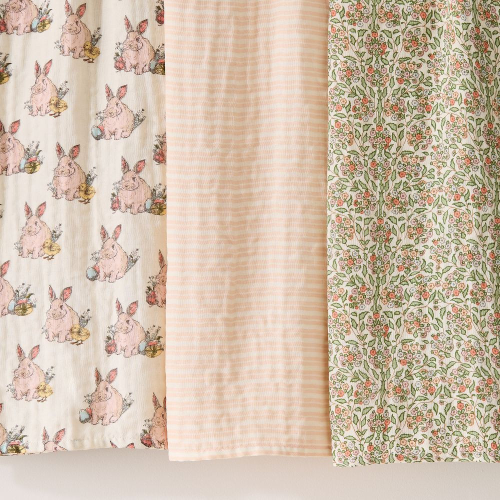 Pink Chicken Bunny Swaddle Set | West Elm (US)