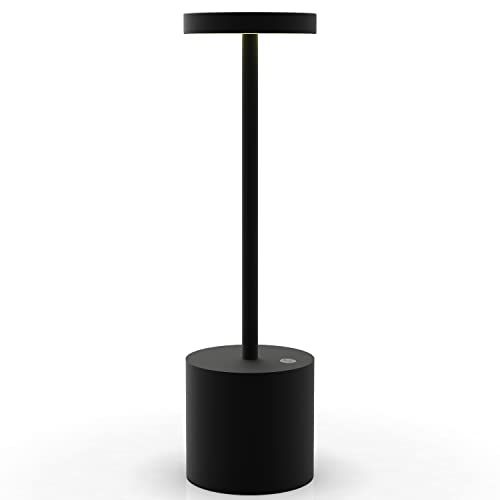 Cordless Table Lamp, LED Metal USB Rechargeable 3200mAh 2-Levels Brightness Night Light Desk Lamp Re | Amazon (US)