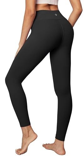 IUGA High Waisted Leggings for Women Running Workout Leggings with Inner Pocket Yoga Pants for Women Black | Amazon (US)
