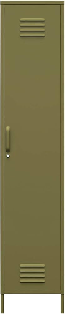 REALROOMS Shadwick 1 Door Tall Single Metal Locker Style Storage Cabinet, Olive Green | Amazon (US)
