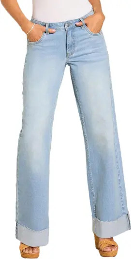 Turn Up Wide Leg Jeans | Nordstrom