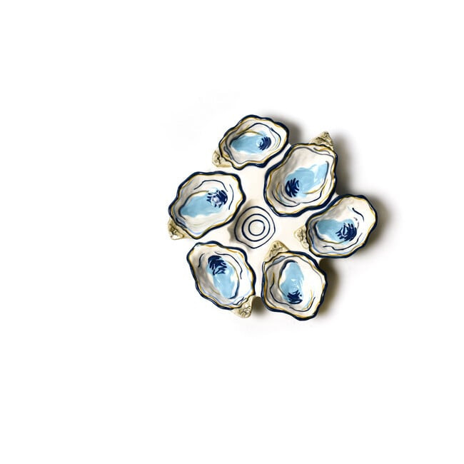 Coton Colors | Oyster Half Dozen Platter (Blue) | Maisonette | Maisonette