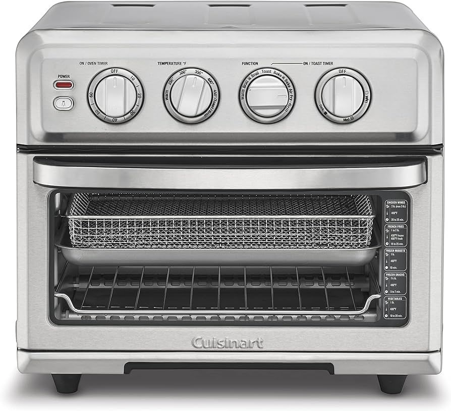 Cuisinart Air Fryer + Convection Toaster Oven, 8-1 Oven with Bake, Grill, Broil & Warm Options, S... | Amazon (US)
