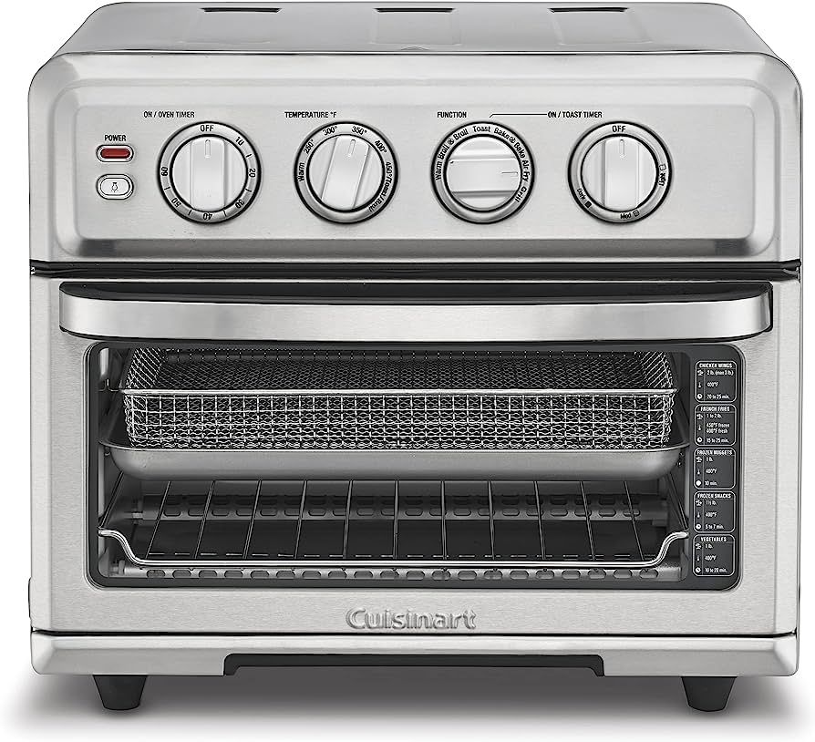 Cuisinart Air Fryer + Convection Toaster Oven, 8-1 Oven with Bake, Grill, Broil & Warm Options, S... | Amazon (US)