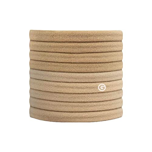 Gimme Beauty - Fine Hair Ties - Blondie - Seamless, No Break Microfiber Elastic Hair Ties - Firm Yet Gentle Hair Accessories with All Day Hold + No Snagging, Dents, or Breakage (12 Count) | Amazon (US)