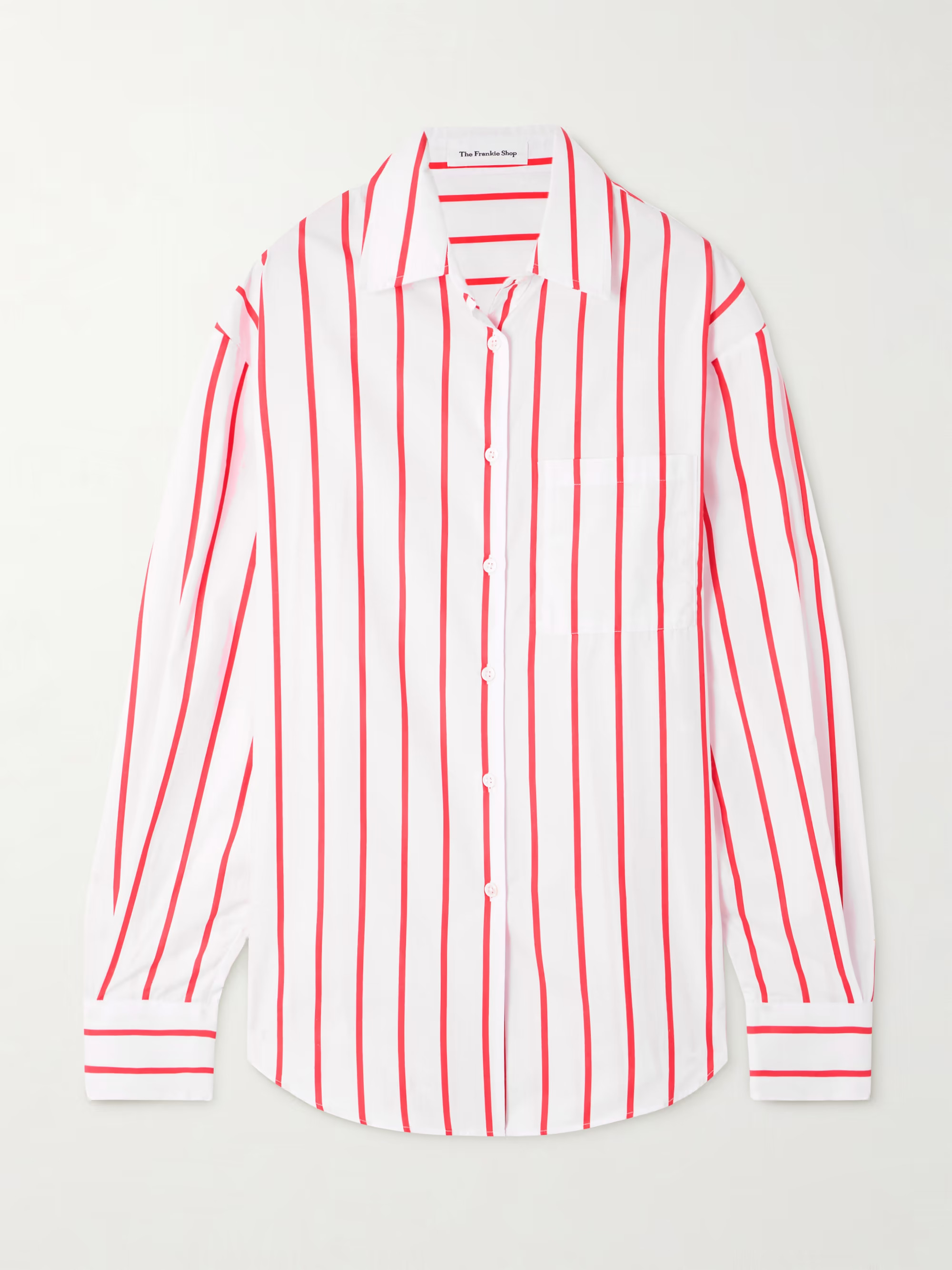Lui oversized striped cotton-poplin shirt | NET-A-PORTER (US)